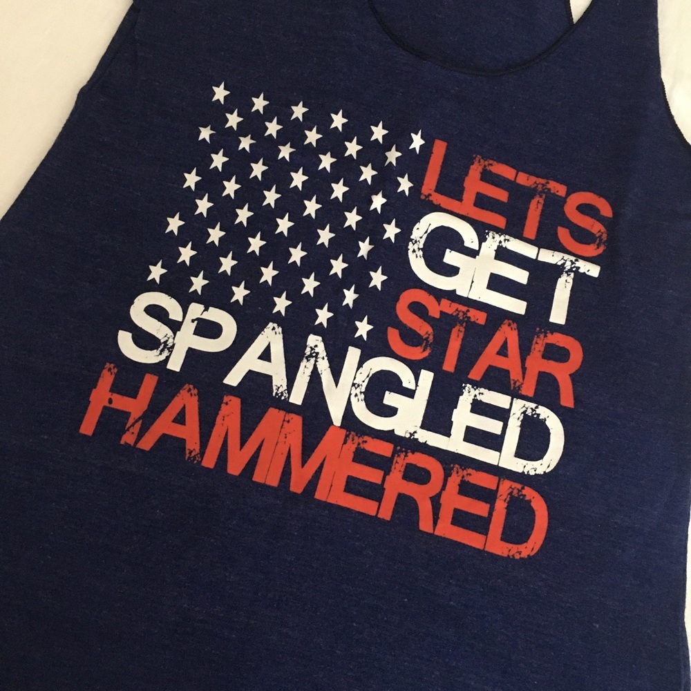 Let’s get Star Spangled Hammered 4th of July tank